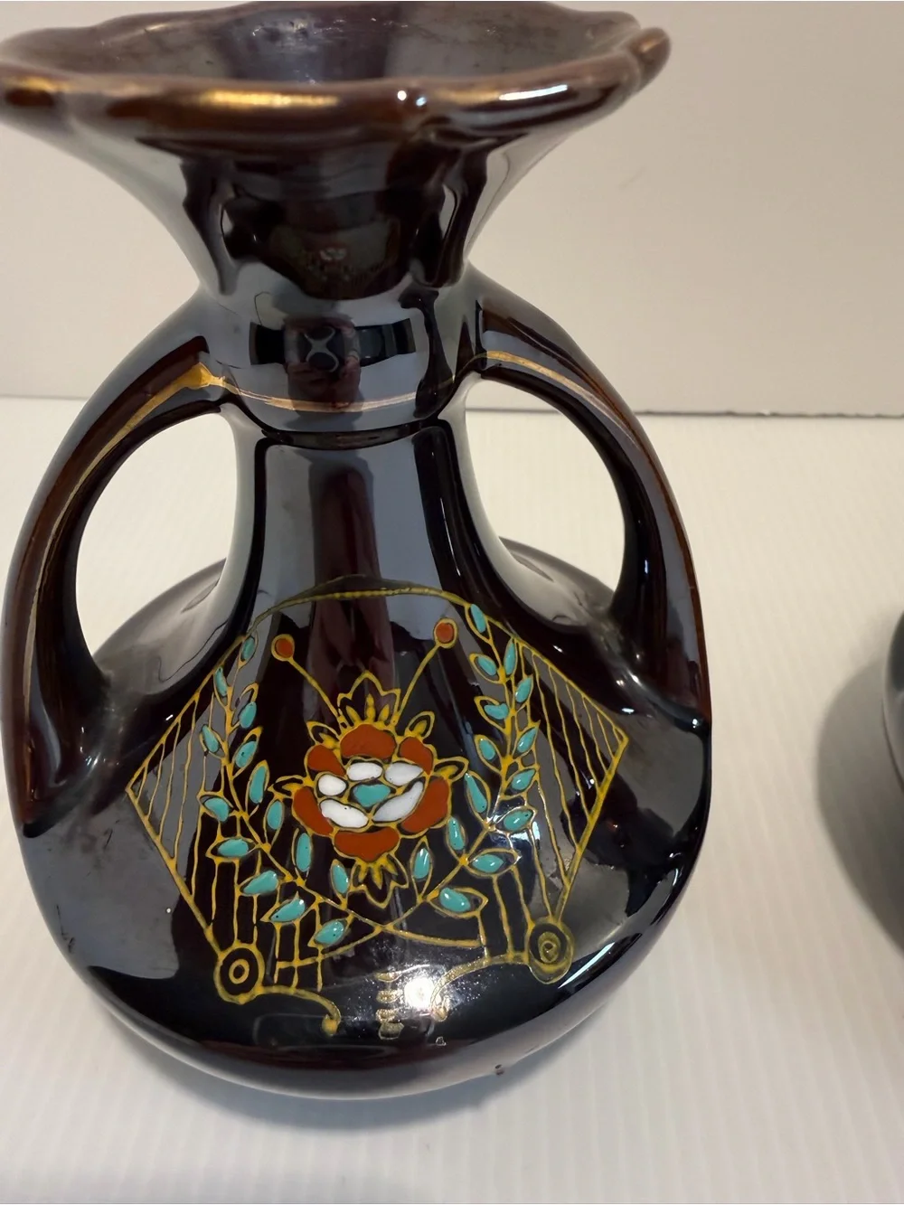 50’s-60’s Vintage Mid-Century Japan Floral Bud Vases - Set of 2